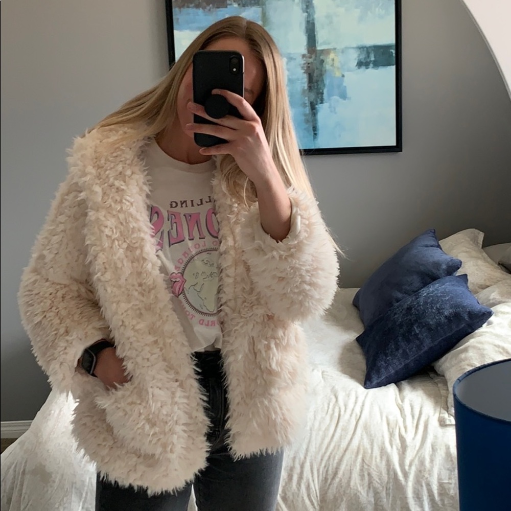 NWT Faux fur jacket